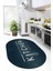 Dijital Baskılı Yıkanabilir Kaymaz Kitchen Yazılı Modern Oval Mutfak Halısı, O-Mutfak-04-Mavi, 1