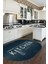 Dijital Baskılı Yıkanabilir Kaymaz Kitchen Yazılı Modern Oval Mutfak Halısı, O-Mutfak-04-Mavi, 4