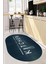 Dijital Baskılı Yıkanabilir Kaymaz Kitchen Yazılı Modern Oval Mutfak Halısı, O-Mutfak-04-Mavi, 5