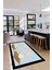 Dijital Baskılı Kaymaz Taban Kitchen Yazılı Modern Mutfak Halısı, Mutfak-18-Mavi, 1