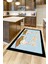 Dijital Baskılı Kaymaz Taban Kitchen Yazılı Modern Mutfak Halısı, Mutfak-18-Mavi, 2