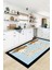 Dijital Baskılı Kaymaz Taban Kitchen Yazılı Modern Mutfak Halısı, Mutfak-18-Mavi, 3