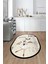 Dijital Baskılı Yıkanabilir Kaymaz Kitchen Yazılı Aşçı Oval Mutfak Halısı, O-Mutfak-03-Krem, 3