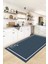 Dijital Baskılı Kaymaz Yıkanabilir Sade Çerçeveli Mutfak Halısı, Mutfak-06-Mavi, 5