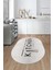 Dijital Baskılı Yıkanabilir Kaymaz Kitchen Yazılı Modern Oval Mutfak Halısı, O-Mutfak-04-Krem, 3