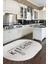 Dijital Baskılı Yıkanabilir Kaymaz Kitchen Yazılı Modern Oval Mutfak Halısı, O-Mutfak-04-Krem, 4