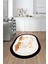 Dijital Baskılı Kaymaz Taban Kitchen Yazılı Modern Oval Mutfak Halısı, O-Mutfak-18-Krem, 1