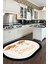 Dijital Baskılı Kaymaz Taban Kitchen Yazılı Modern Oval Mutfak Halısı, O-Mutfak-18-Krem, 2