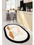 Dijital Baskılı Kaymaz Taban Kitchen Yazılı Modern Oval Mutfak Halısı, O-Mutfak-18-Krem, 3
