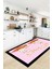 Dijital Baskılı Kaymaz Taban Kitchen Yazılı Modern Mutfak Halısı, Mutfak-18-Pembe, 3