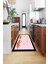 Dijital Baskılı Kaymaz Taban Kitchen Yazılı Modern Mutfak Halısı, Mutfak-18-Pembe, 5