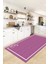 Dijital Baskılı Kaymaz Yıkanabilir Sade Çerçeveli Mutfak Halısı, Mutfak-06-Mor, 5