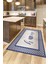 Dijital Baskılı Kaymaz Yıkanabilir Home Yazılı Mutfak Halısı, Mutfak-12-Mavi, 3