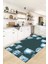 Dijital Baskılı Kaymaz Taban Renkli Fincanlar Mutfak Halısı, Mutfak-26-Mavi, 2