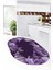 Dijital Baskılı Kaymaz Taban Renkli Fincan Motifli Oval Mutfak Halısı, O-Mutfak-25-Mor, 4
