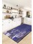 Dijital Baskılı Kaymaz Taban Kaktüslü Çiçekli Mutfak Halısı, Mutfak-24-Mavi, 2
