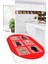 Dijital Baskılı Kaymaz Taban Yıkanabilir Renkli Modern Şık Oval Mutfak Halısı, O-Mutfak-43-Kırmızı, 1