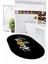 Home Yazılı Ananas Desenli Yıkanabilir Kaymaz Oval Mutfak Halısı, O-Mutfak-31-Siyah, 3