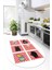 Dijital Baskılı Kaymaz Taban Yıkanabilir Renkli Modern Şık Oval Mutfak Halısı, O-Mutfak-43-Beyaz, 2