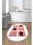 Dijital Baskılı Kaymaz Taban Yıkanabilir Renkli Modern Şık Oval Mutfak Halısı, O-Mutfak-43-Beyaz, 4