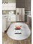 Kitchen Yazılı Aşçı Motifli Kaymaz Taban Yıkanabilir Oval Mutfak Halısı, O-Mutfak-05-Gri, 2