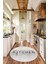 Dijital Yıkanabilir Kaymaz Kitchen Yazılı Modern Yuvarlak Mutfak Halısı, Y-Mutfak-04-Krem, 1