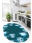 Dijital Baskılı Kaymaz Taban Renkli Fincanlar Oval Mutfak Halısı, O-Mutfak-26-Mavi, 5