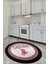 Dijital Kaymaz Taban Yıkanabilir Kitchen Yazılı Yuvarlak Mutfak Halısı, Y-Mutfak-48-Pembe, 1