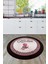 Dijital Kaymaz Taban Yıkanabilir Kitchen Yazılı Yuvarlak Mutfak Halısı, Y-Mutfak-48-Pembe, 3