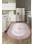 Dijital Baskılı Kaymaz Yıkanabilir Home Yazılı Oval Mutfak Halısı, O-Mutfak-12-Pembe, 1