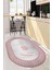 Dijital Baskılı Kaymaz Yıkanabilir Home Yazılı Oval Mutfak Halısı, O-Mutfak-12-Pembe, 4