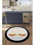 Dijital Baskılı Kaymaz Taban Kitchen Yazılı Modern Yuvarlak Mutfak Halısı, Y-Mutfak-18-Gri, 1