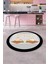 Dijital Baskılı Kaymaz Taban Kitchen Yazılı Modern Yuvarlak Mutfak Halısı, Y-Mutfak-18-Gri, 2
