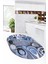 3D Kaşık Baharat Temalı Kaymaz Taban Yıkanabilir Oval Mutfak Halısı, O-Mutfak-29-Mavi, 4