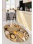 3D Kaşık Baharat Temalı Kaymaz Taban Yıkanabilir Oval Mutfak Halısı, O-Mutfak-29-Kahve, 1