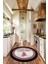 Dijital Kaymaz Taban Yıkanabilir Kitchen Yazılı Yuvarlak Mutfak Halısı, Y-Mutfak-48-Pembe, 2