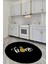 Home Yazılı Ananas Desenli Yıkanabilir Kaymaz Yuvarlak Mutfak Halısı, Y-Mutfak-31-Siyah, 3