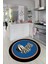 Dijital Baskılı Kaymaz Yıkanabilir Bal Kabağı Desenli Yuvarlak Mutfak Halısı, Y-Mutfak-13-Mavi, 5