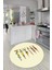 Etnik Motifli Modern Kaymaz Taban Yıkanabilir Yuvarlak Mutfak Halısı, Y-Mutfak-40-Renkli, 1
