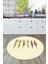 Etnik Motifli Modern Kaymaz Taban Yıkanabilir Yuvarlak Mutfak Halısı, Y-Mutfak-40-Renkli, 4