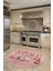 Dijital Baskılı Kaymaz Taban Yıkanabilir Modern Yuvarlak Mutfak Halısı, Y-Mutfak-17-Pembe, 4