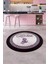 Dijital Kaymaz Taban Yıkanabilir Kitchen Yazılı Yuvarlak Mutfak Halısı, Y-Mutfak-48-Mor, 5