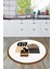 Dijital Baskılı Kaymaz Taban Yıkanabilir Kaktüs Desenli Yuvarlak Mutfak Halısı, Y-Mutfak-38-Kahve, 4