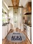 Kitchen Rules Yazılı Kaşık Desen Yıkanabilir Yuvarlak Mutfak Halısı, Y-Mutfak-47-Lacivert, 2