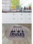 Kitchen Rules Yazılı Kaşık Desen Yıkanabilir Yuvarlak Mutfak Halısı, Y-Mutfak-47-Lacivert, 3