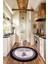 Dijital Kaymaz Taban Yıkanabilir Kitchen Yazılı Yuvarlak Mutfak Halısı, Y-Mutfak-48-Mor, 2
