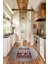 Kitchen Rules Yazılı Kaşık Desen Yıkanabilir Yuvarlak Mutfak Halısı, Y-Mutfak-47-Bordo, 2