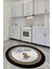 Dijital Kaymaz Taban Yıkanabilir Kitchen Yazılı Yuvarlak Mutfak Halısı, Y-Mutfak-48-Renkli, 1