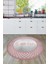 Dijital Baskılı Kaymaz Yıkanabilir Home Yazılı Yuvarlak Mutfak Halısı, Y-Mutfak-12-Pembe, 1