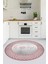 Dijital Baskılı Kaymaz Yıkanabilir Home Yazılı Yuvarlak Mutfak Halısı, Y-Mutfak-12-Pembe, 4